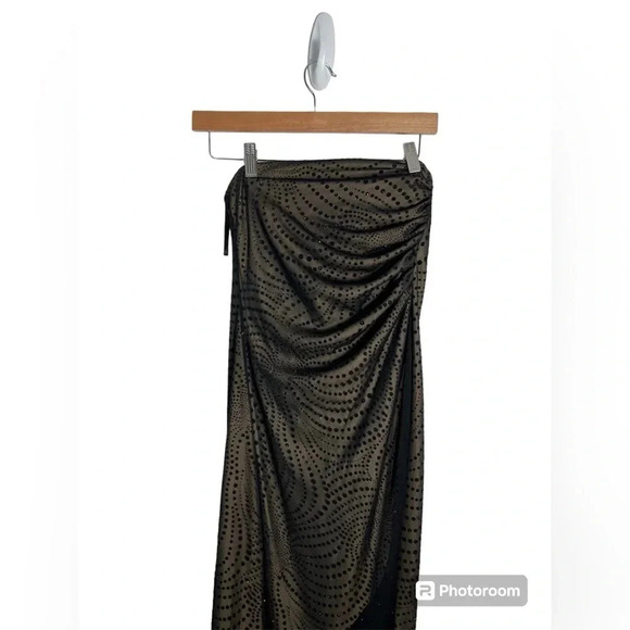 Vintage 90s BYER TOO! Formal Black Shear evening gown with liner Size Large - Picture 6 of 8